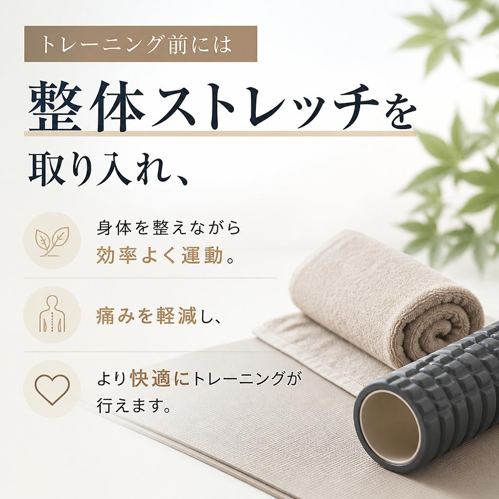 整体ストレッチで身体を整える